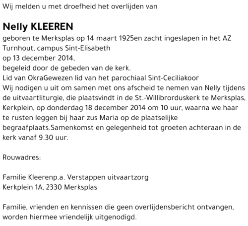 Nelly Kleeren