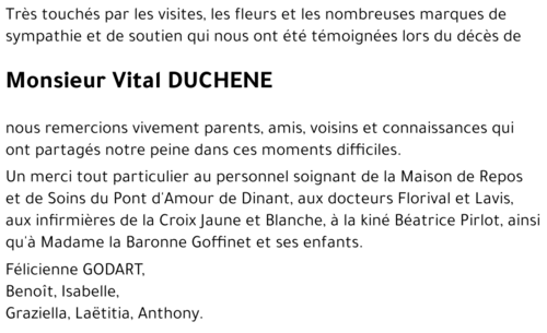 Vital DUCHENE