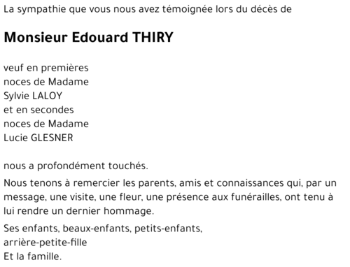 Edouard THIRY