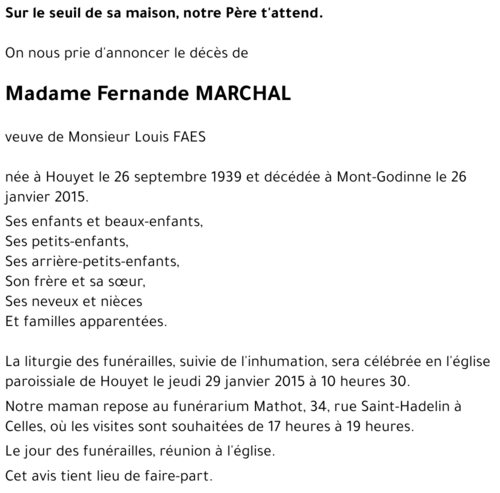 Fernande MARCHAL