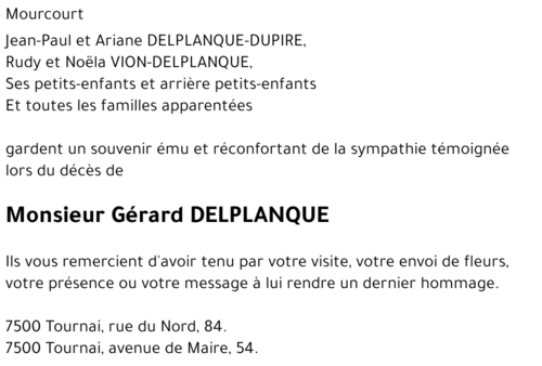 Gérard DELPLANQUE