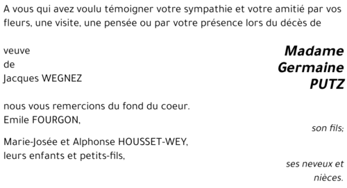 Germaine PUTZ