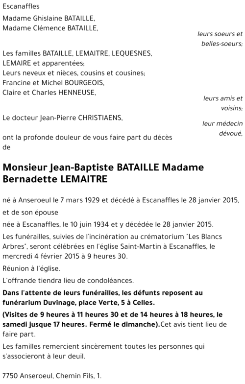 Jean-Baptiste BATAILLE