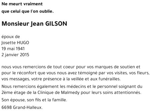 Jean GILSON