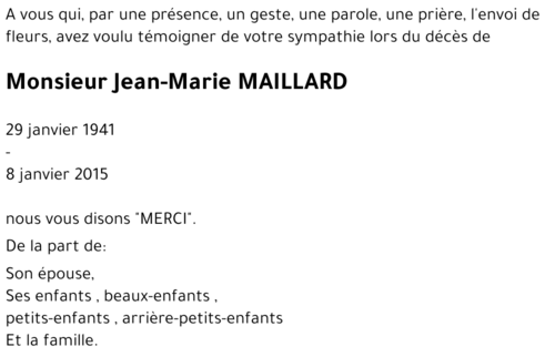Jean-Marie MAILLARD