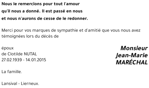 Jean-Marie MARÉCHAL