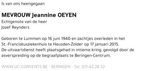 Jeannine Oeyen