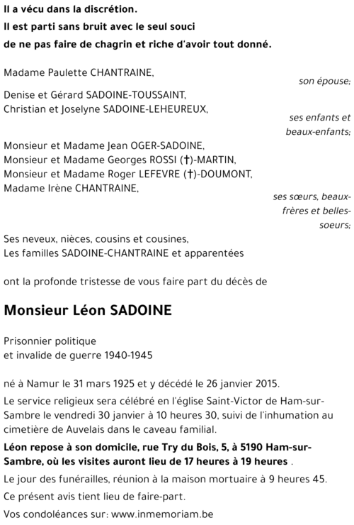 Léon SADOINE