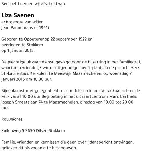 Liza Saenen