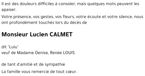 Lucien CALMET