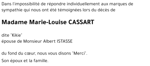 Marie-Louise CASSART