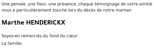 Marthe HENDERICKX