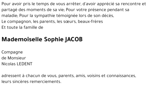 Sophie JACOB