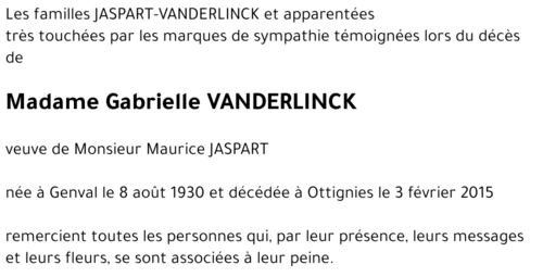 Gabrielle VANDERLINCK