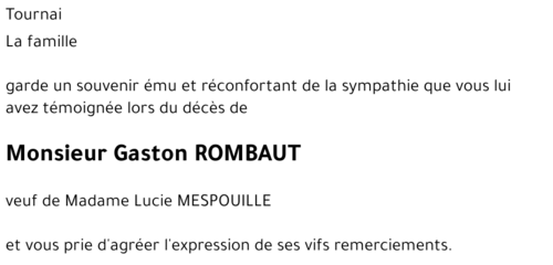 Gaston ROMBAUT