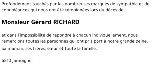 Gérard RICHARD
