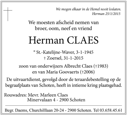 Herman CLAES