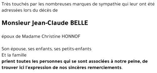 Jean-Claude BELLE
