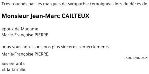 Jean-Marc CAILTEUX 