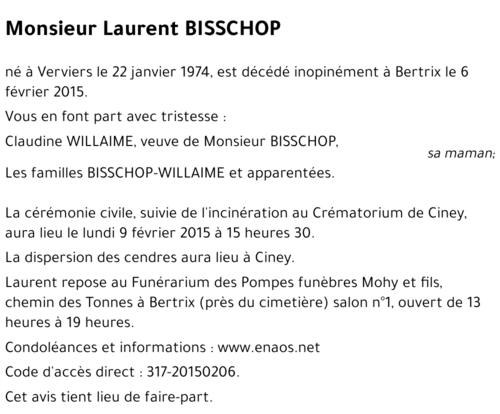 Laurent BISSCHOP