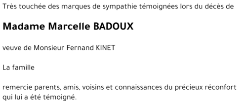 Marcelle BADOUX