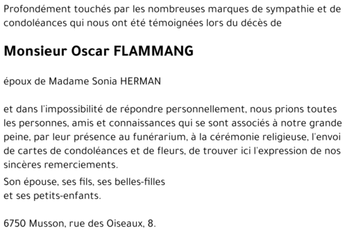 Oscar FLAMMANG