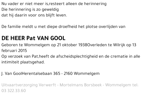 Pat Van Gool