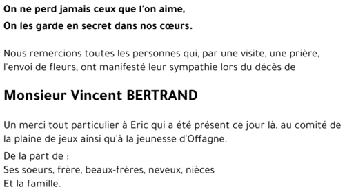 Vincent BERTRAND