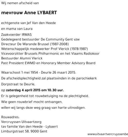 Anne Lybaert