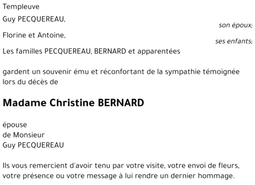 Christine BERNARD