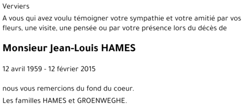 Jean-Louis HAMES