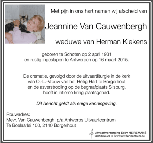 Jeannine Van Cauwenbergh