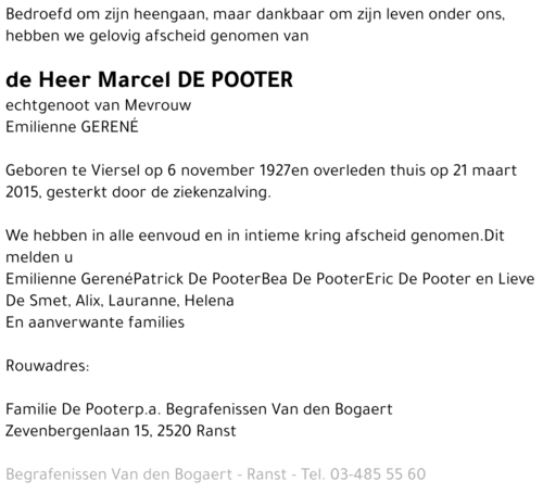 Marcel De Pooter