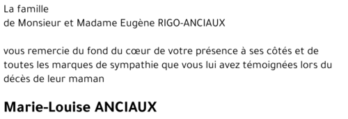 Marie-Louise ANCIAUX
