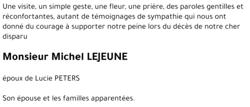 Michel LEJEUNE