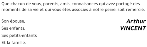 Arthur VINCENT