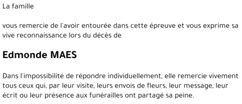 Edmonde MAES