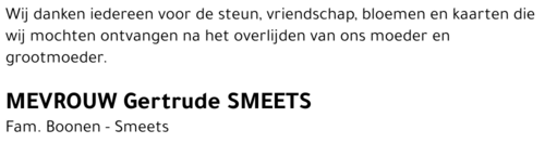 Gertrude SMEETS