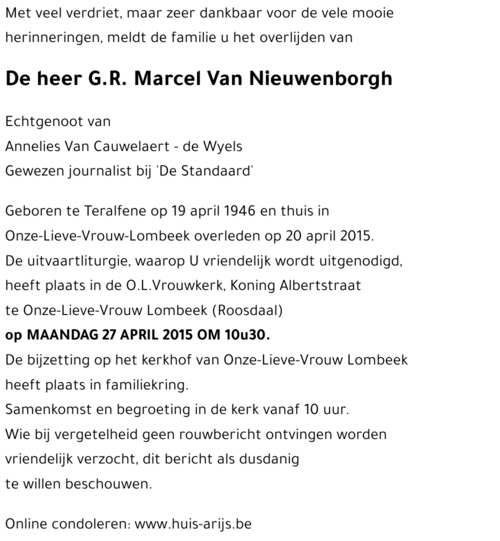 G.R. Marcel Van Nieuwenborgh