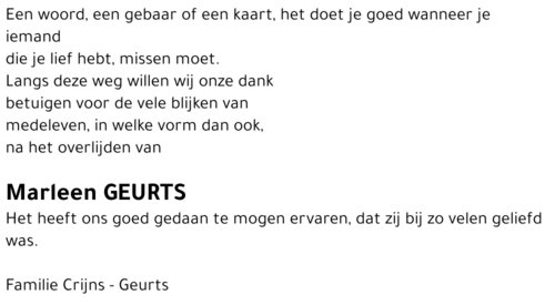 Marleen Geurts