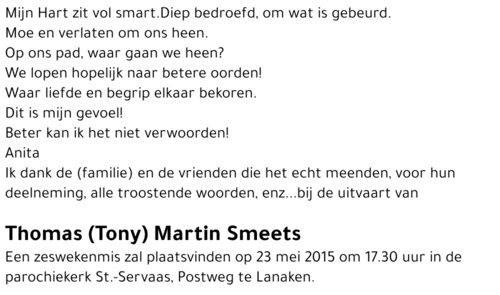 Thomas (Tony) Smeets