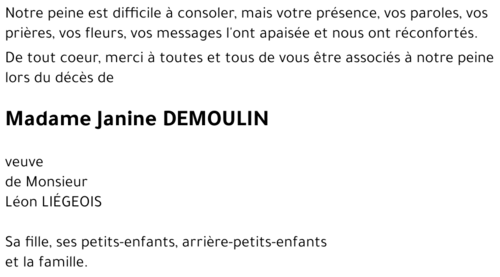 Janine DEMOULIN