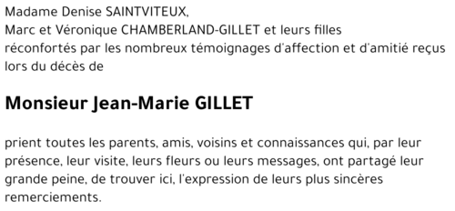 Jean-Marie GILLET