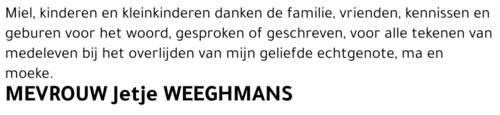 Jetje Weeghmans