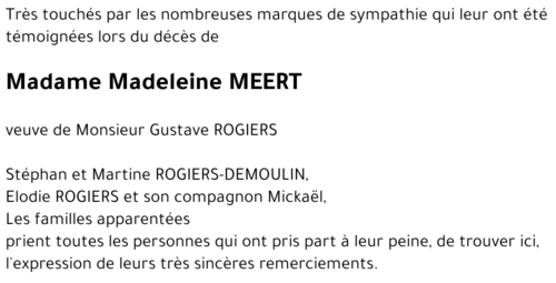 Madeleine MEERT
