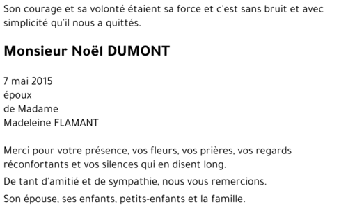 Noël DUMONT