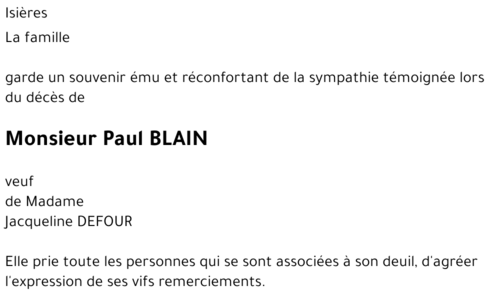 Paul BLAIN