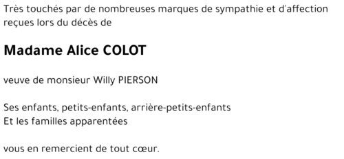 Alice COLOT
