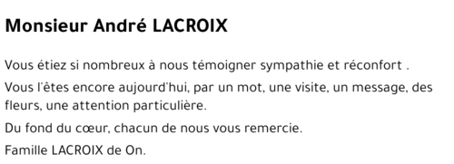 André LACROIX