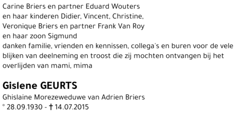 Gislene Geurts